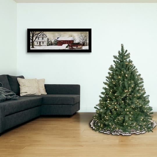 4.5ft. Pre-Lit Downswept Douglas® Blue Fir Artificial Christmas Tree, Clear Lights